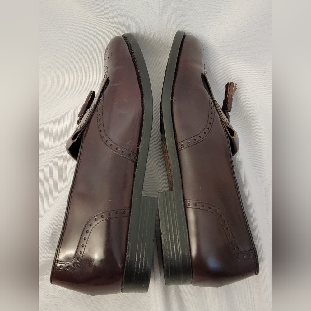 Nunn Bush Comfort Burgundy Tassel Loafers Size 12M - Picture 8 of 11